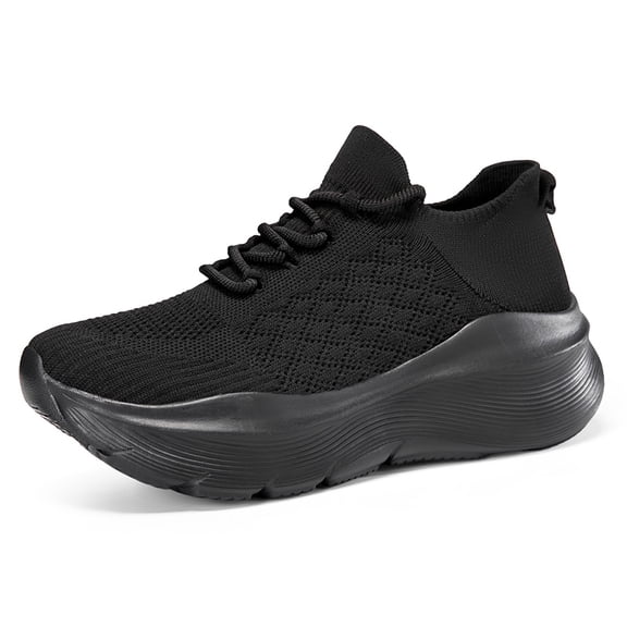 Lace Up Platform Running Sneakers