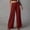 Wine, variant on Mgmyaa Women's Wide Leg Pants High Elastic Waist Office Work Trousers Pockets Stretch Comfort Cargo Pants