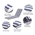 thumbnail image 2 of 2-Piece Outdoor Lounge Chair Cushion Set with Removable Covers & Adjustable Straps - UV-Resistant Fabric for Chaise Lounges & Patio Furniture, 2 of 9
