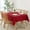 Red, variant on Faux Linen Texture Tablecloth Stain Resistant Waterproof, Wrinkle Resistant Washable Table Cloth, Fabric Table Cover for Dining Room, Christmas Holiday dinner, Rectangle 60 x 120 Inch, Red