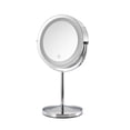 thumbnail image 2 of 7 Inch LED Makeup Mirror with Light 3X 5X 10X Magnifying Vanity Mirror Desktop 2-Face Metal Mirror LED Vanity Light Lamp ,Widely Use, 2 of 6