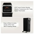 thumbnail image 4 of Ktaxon Oil Filled Radiator, Electric Radiant Heaters for indoor use Large Room with Remote Control, WIFI,Child Lock, 4 Modes, Overheat & Tip-Over Protection, 24h Timer, Digital Thermostat, Quiet, 4 of 9