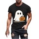 thumbnail image 2 of Blusas y camisas de manga corta y cuello redondo para hombre. Blusas/camisetas de manga corta con cuello redondo y estampado de Halloween para hombre. Blusa para hombre., 2 of 5