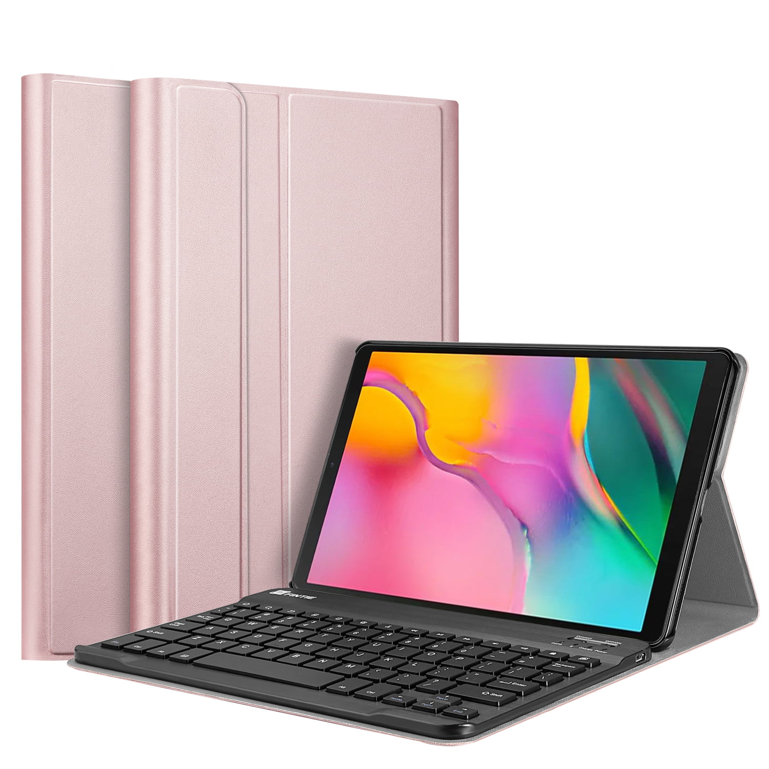 Gold Ultra Slim Flip with Removable Wireless Keyboard Stand Case Cover for Samsung Galaxy Tab A T515/T510 10.1 inch 2019 Tablet RLTech Keyboard Case for Samsung Galaxy Tab A 10.1 2019 