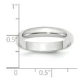 thumbnail image 3 of Auriga Fine Jewelry Platinum 4mm Half Round Wedding Band Ring Size 7 for Women, 3 of 6