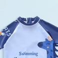 thumbnail image 6 of Gubotare Bathing Suit for Boys Boys Rash Guard Set 2 Piece UPF50 Swim Shirt & Swim Trunks 2T 3T,Blue, 6 of 7