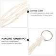 thumbnail image 2 of TEHAUX Living Room Decor Macrame Pot Hanger White 4Pcs 32.3X11.8In, 2 of 6
