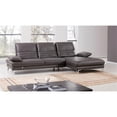 thumbnail image 2 of EK-L070 Gray Color With Italian Leather Sectional - Right Facing Chaise, 2 of 3
