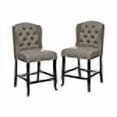 thumbnail image 3 of 24/7 Shop at Home Chilmark Counter Stools, Light Gray, 3 of 3