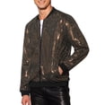 thumbnail image 4 of INSPIRE CHIC Sequin Varsity Jacket for Men's Zip Up Long Sleeves Party Sparkle Jacket, 4 of 4