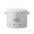 thumbnail image 1 of Contenedor de almacenamiento de verduras, lata de almacenamiento estilo granja con orificios de ventilación, recipiente de almacenamiento de cocina, contenedor de alimentos para decoración de, 1 of 7