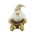 thumbnail image 6 of Santa Claus Candy Basket Large Gift Fruit Basket with Handles Cloth Storage Bin for Christmas Decorations Holiday Party Supplies(A), 6 of 6