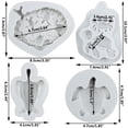 thumbnail image 2 of Moldes de silicona para fondant con diseño de tortuga marina con temática de playa de Lingzhi, juego de 4, 2 of 9