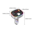 thumbnail image 3 of TIMIFIS Wireless Charging Mp3 Player Can Be Inserted Into USB Qc3.0 Fast Charging Voltage Monitoring Cool Lighting Universal Car Bluetooth for Car Models Other Exterior Accessories, 3 of 9