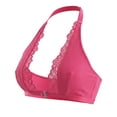 thumbnail image 4 of Tube Tops Lace Bralette with Front Closure Wireless Backless Knit Comfort for Everyday Casual Wear, 4 of 7
