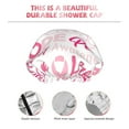 thumbnail image 5 of Balery Breast Cancer Pink Ribbons Awareness (2) Shower Caps, Double Layer Waterproof Shower Cap, Double Layers Reusable Shower Cap With Soft Comfortable For Long Thick Hair Soft Bath Shower Hair Caps, 5 of 9