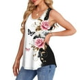 thumbnail image 4 of Summer Tank Top for Women Plus Size Tank Top Boho Floral Loose Camisole Casual Flowy Tops Scoop Neck Blouses, 4 of 7