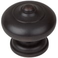 thumbnail image 2 of GlideRite  5-Pack 1-1/2 in. Oil Rubbed Bronze Round Mushroom Cabinet Knobs - Oil Rubbed Bronze, 2 of 5