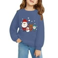 thumbnail image 6 of FDDMis Funny Christmas Tshirts Christmas Running Shirt Sweatshirt Teen Girls Tops Size 12-14 Winter Clothes for Girls 7 Year Old Girl Clothes, Navy 11-12 Years, 6 of 6