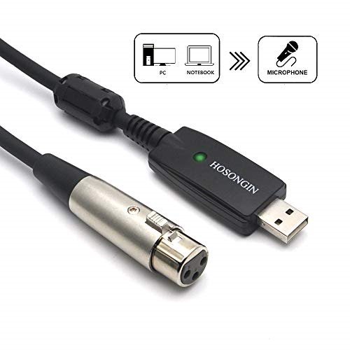 Usb Microphone Cable 10ft Usb Male To Xlr Female Mic Link Converter Cable Walmart Com Walmart Com