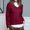 🔥 Wine, variant on Sentmoon Tops Long Sleeve Fall Tops for Women Oversized Solid Color Loose Lightweight and Warm 90s Outfits for Women Winter for Birthday Parties Green XXL