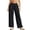 Black, variant on Maternity Wide Leg Beach Lightweight Casual Solid Tall Straight Jeans For Expectant Women's Comfortable Elastic Waist Loose Summer Trousers Pants for Women Casual