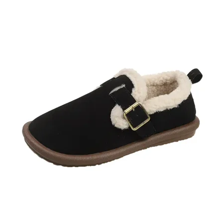 

Women‘s Outdoor Snow Boots Keep Warm Round Toe Platform One Word Buckle Decoration Shoes Women‘s Footwear