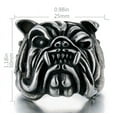 thumbnail image 5 of Men's Bold Bulldog Ring Plated Alloy Fashion Statement Ring Domineering Design for Men Adds an Edgy Touch Perfect Gift, 5 of 5