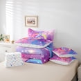 thumbnail image 6 of Homewish 3D Music Melody 7-Piece Bedding Comforter Set,Colorful Musical Notes King Bedding Sets,Pink Purple Ombre Bed Sheets For Girls Kids,Super Cozy Room Decor Reversible, 6 of 8
