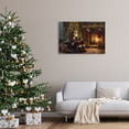 thumbnail image 3 of Stupell Industries Santa Claus by Fire Holiday Painting Gallery Wrapped Canvas Art Prints Wall Art, 36 x 24, 3 of 8