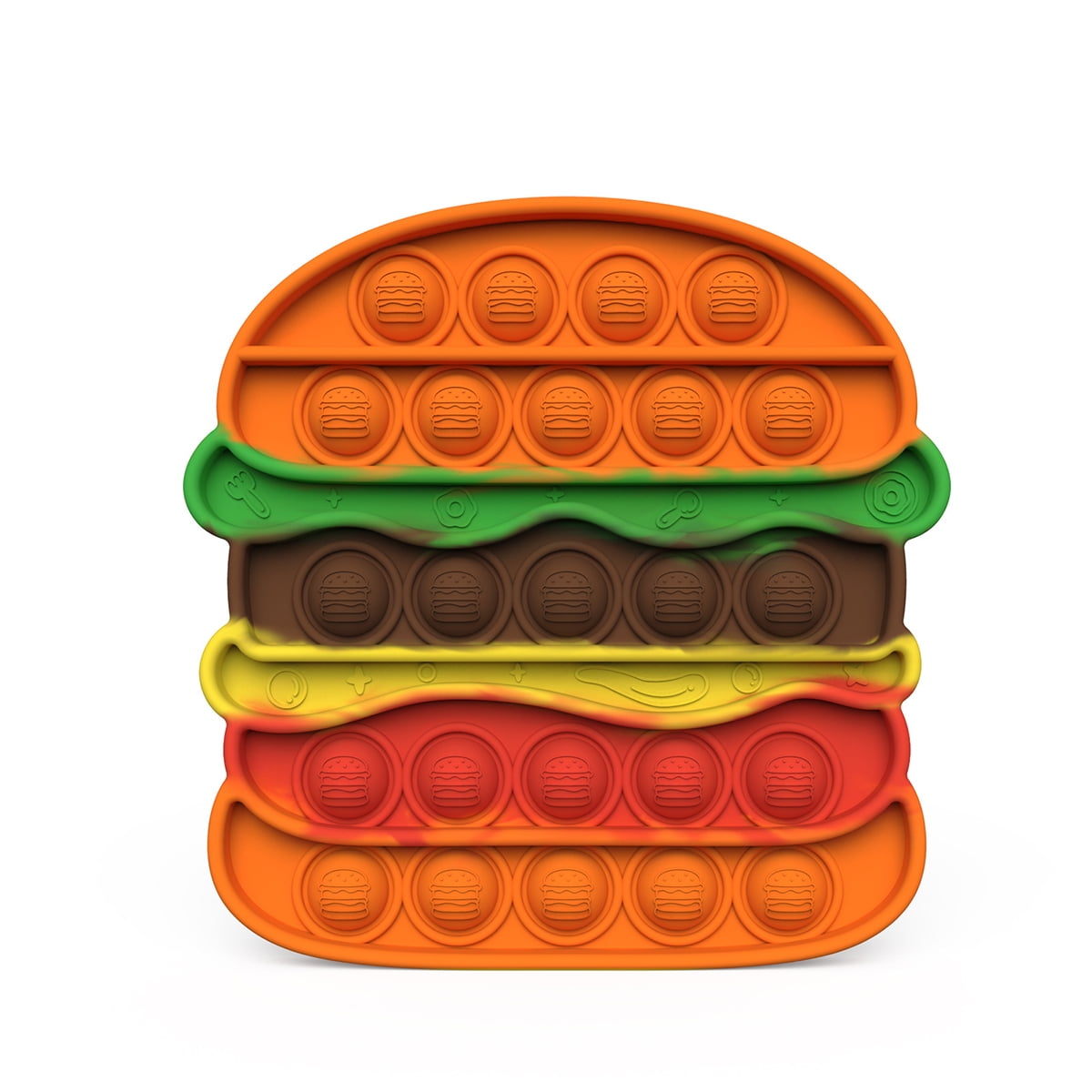 Stress relief toys hamburger à presser l'autisme tdah tactile besoins spéciaux sensorielle 