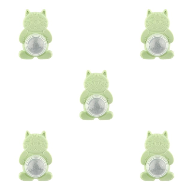 Billuyoard gato artificial resistente a mordeduras juguete de larga duración molar realista juguete limpieza hueso ejercicio interactivo verde Type2 NO2
