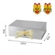 thumbnail image 3 of Caja de regalo Skivra grande plateada con cinta de 13 x 9 x 4 pulgadas, paquete de 5, 3 of 6