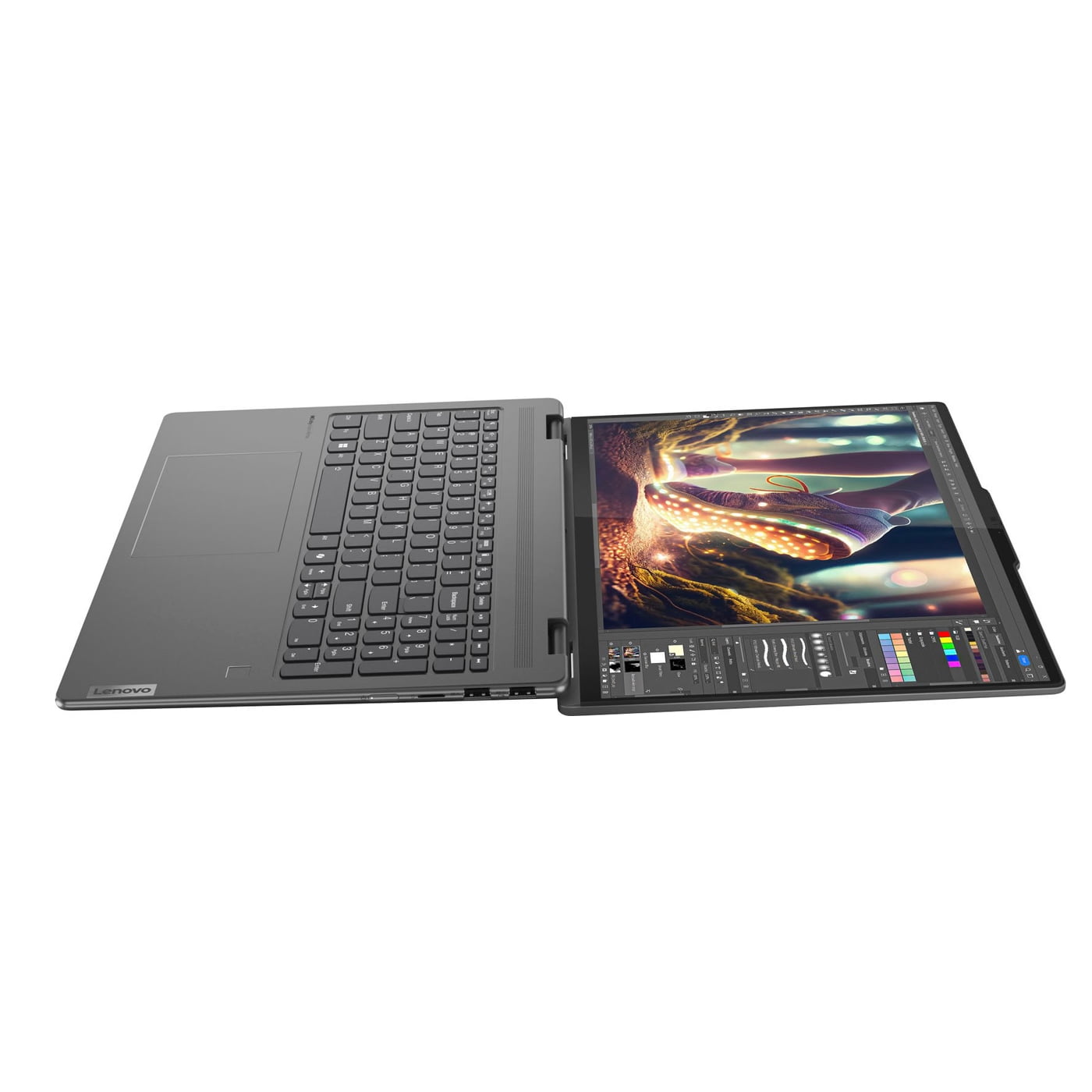 Lenovo Yoga 7i 2-in-1 Laptop, 16" 2K Touchscreen, Core Ultra 5 125U (beats i7-1355U), 16GB LPDDR5X, 512GB SSD, 300 nits, Backlit, TB4, HDMI 2.1, FP, WiFi 6E, Webcam, Mytrix Portable Stand, Win 11 Pro