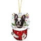 thumbnail image 2 of Nuevo Árbol de Navidad Colgante para Perro, Decoración de Acrílico para Perro, Colgante de Pelo Dorado, Peluche Fadou, 2 of 7