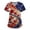 Royal Blue #172, variant on Independence Day Freedom Scrub Shirts V Neck Loose Memorial Day Scrub Shirts Short Sleeve Tunic Patriotic Funny Scrubs Freedom 2026 Trendy Scrub Top with Pockets Watermelon Red L