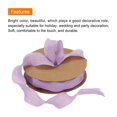 thumbnail image 3 of Unique Bargains 1 Inch 10 Yard Satin Double Ruffle Edge Ribbon Purple Solid Color for Hair Bows Sewing Gift, 3 of 7