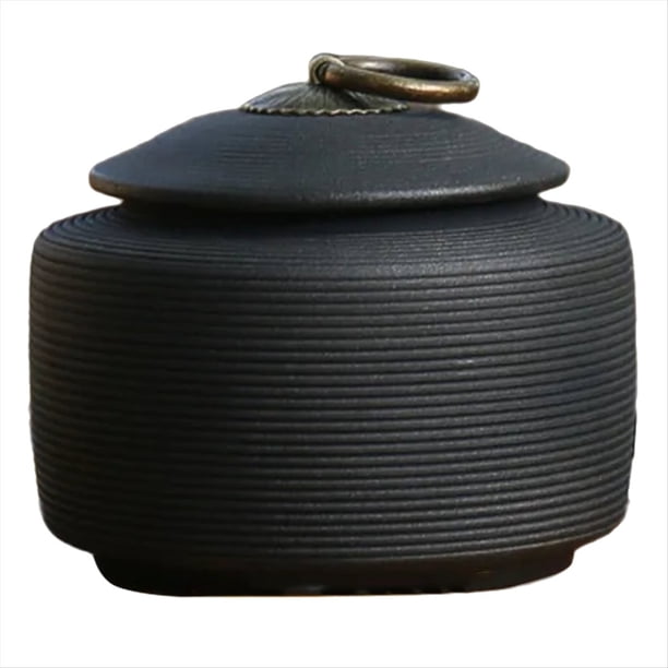 Caja Funeraria para Cachorros, Ataúd Funerario de Cerámica, Urna para Mascotas, Urna para Cenizas, Urna de Cremación, Recuerdo para Perros, Color Negro B
