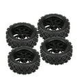 thumbnail image 3 of 4pcs RC Racing Off Road Car Tires,Plastic RC Wheels Rim Rubber Tires for RC 1/10 Car, 3 of 8