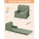 thumbnail image 3 of QinaQin Sofá infantil 2 en 1 convertible, sillón para toddler con tela teddy fleece suave, se despliega como camita cómoda para cuarto de juegos, guardería o regalo de cumpleaños, 3 of 8