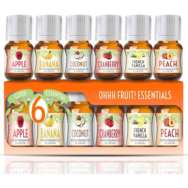 Fragrance Oils Set of 6 Scented Oils from Good Essential Banana Oil