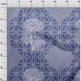 thumbnail image 3 of oneOone Rayon Medium Purple Fabric Asian Japanese Floral Geometric With Flowers Dress Material Fabric Print Fabric By The Yard 56 Inch Wide, 3 of 4