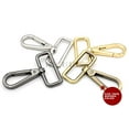 thumbnail image 3 of 2PCS 1-1/2 Inch Push Gate Snap Hooks Metal Swivel Lobster Claw Clasp Purse Hardware SC21 (Gunmetal), 3 of 4