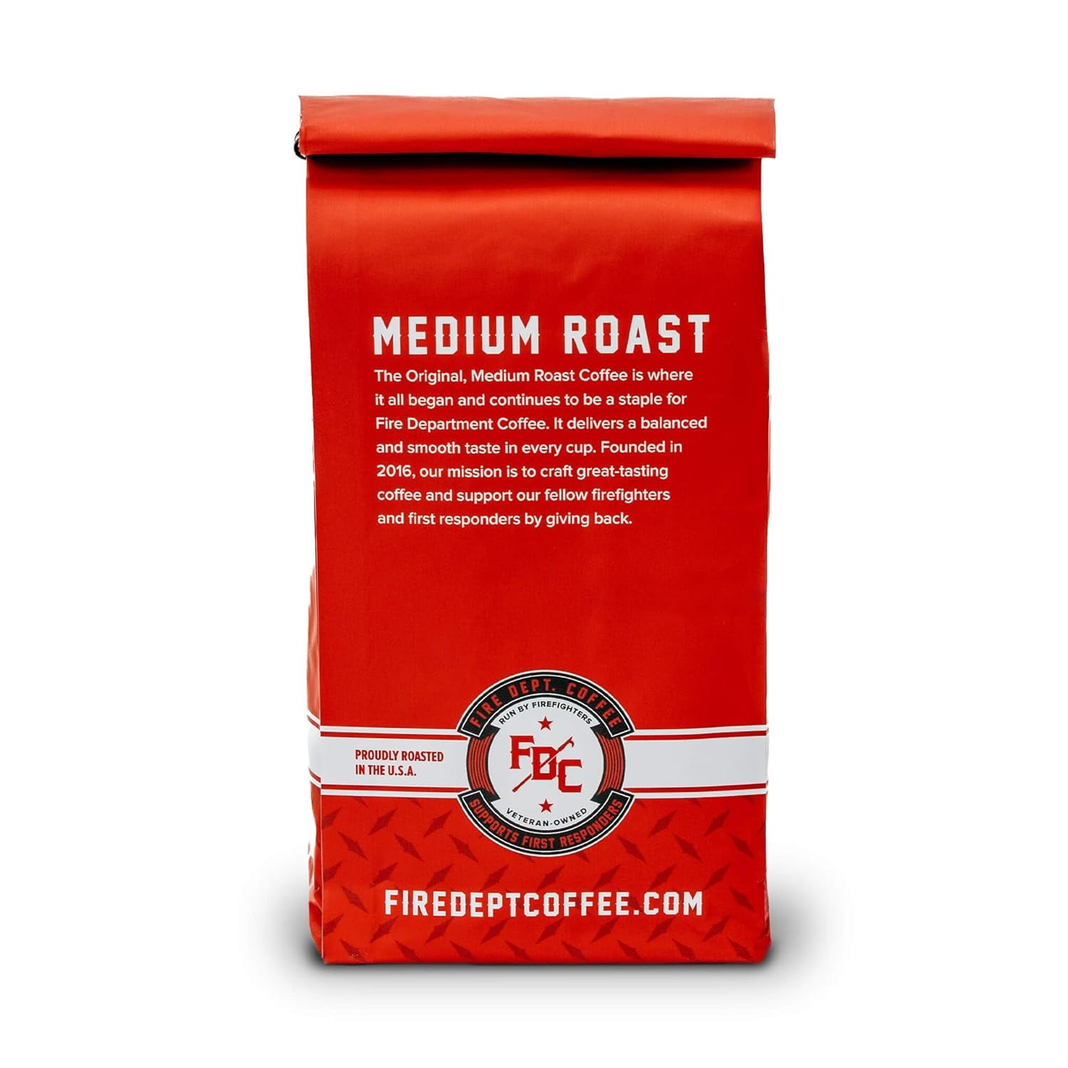 (3 pack) Fire Department Coffee, Original Medium Roast, Premium Ground Coffee, 12 oz
