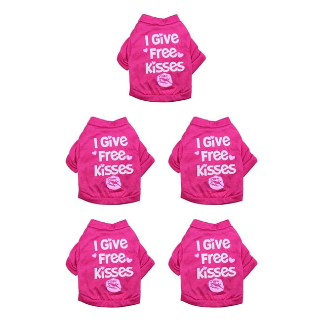 Camisa para Perros Methold KISS Rosa Roja XS