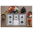 thumbnail image 2 of GE® 36" Built-In Gas Cooktop with Dishwasher-Safe Grate 5 Sealed Burners in White Model JGP3036DLWW, 2 of 5