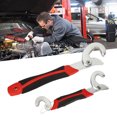 thumbnail image 4 of Quick Grip Pipe Spanner, Self Adjusting Wrench Set Universal Antislip Handle Metal Durable 9-32mm  For Valves For Taps, 4 of 8