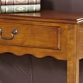 thumbnail image 2 of Leick Furniture Wood Wave Console Table in Medium Oak Finish, 2 of 8
