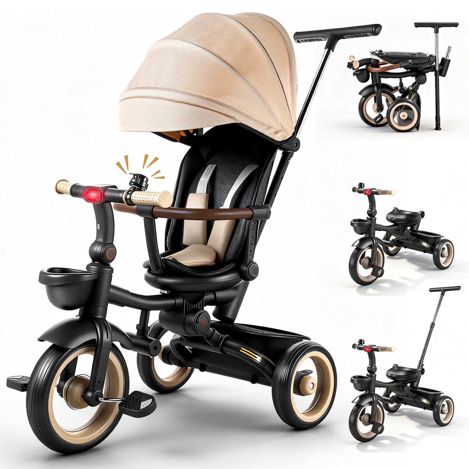JoyStone 7-in-1 Foldable Tricycle Stroller for Toddlers Ages 1-6 photo 1