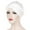 White, variant on Tittly Bandanas for Women Head Scarf Women Solid Hat Muslim Ruffle Turban Wrap Scarf Cap Bandana Turbans for Women Black One Size